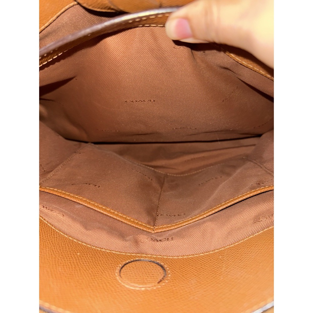 Coach Stanton Carryall in Crossgrain Leather Silver Saddle F37148 Tan Brown - Picture 8 of 16